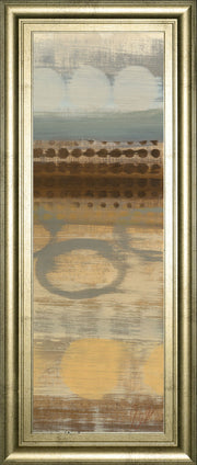 Movement Panel Il By Jeni Lee - Framed Print Wall Art - Light Brown