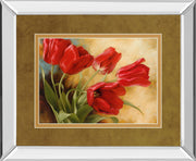 Garden In Hollard Il By Igor Levashou - Mirror Framed Print Wall Art - Light Brown