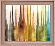 Sunlit Silhouettes - 28" x 34" Framed Wall Art - Yellow