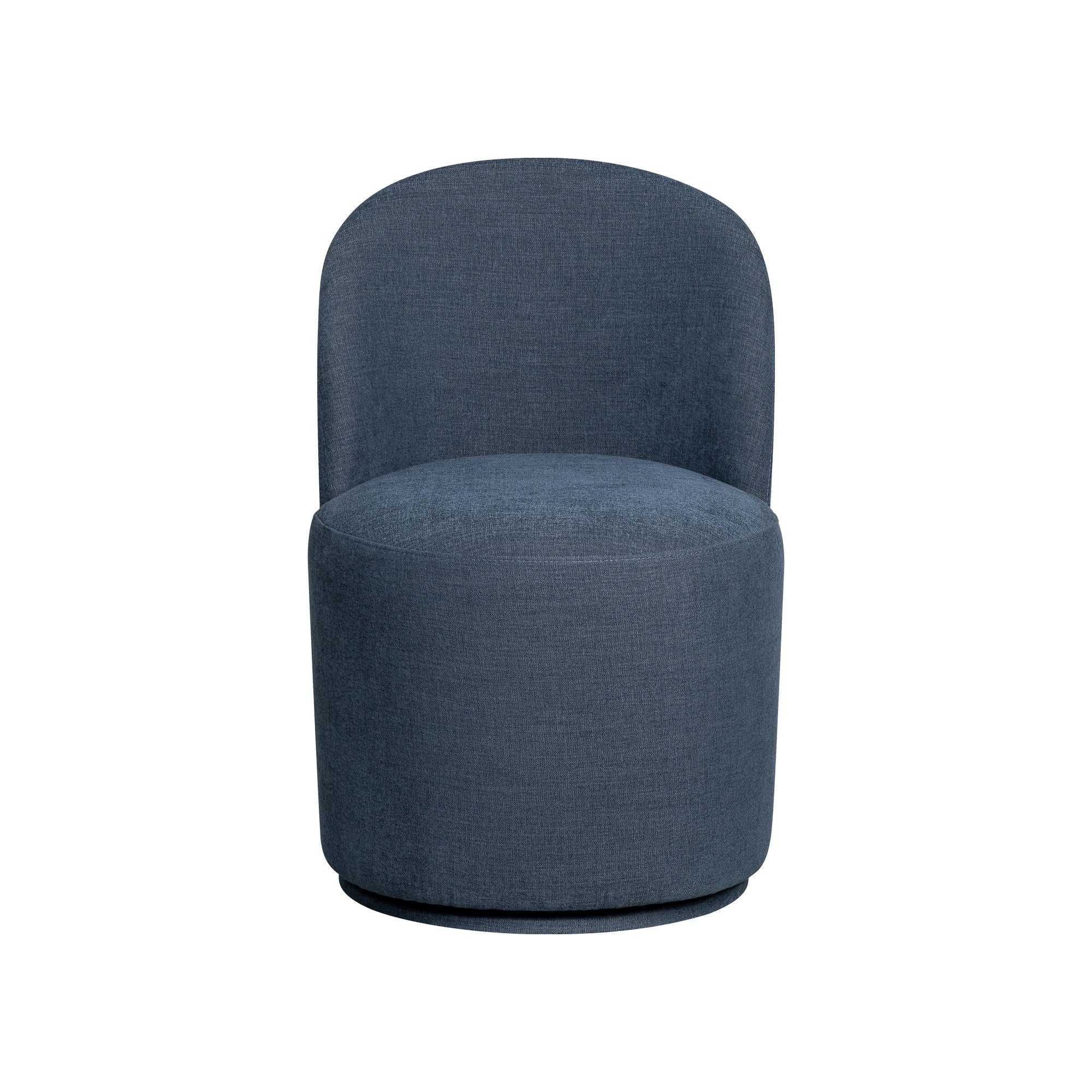 Upholstered Dining Chair Curved Back Modern