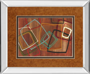 Twenty Tuesday Il By Jeni Lee - Mirror Framed Print Wall Art - Light Brown