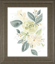 22x26 Spring Greens I By June Erica Vess - White
