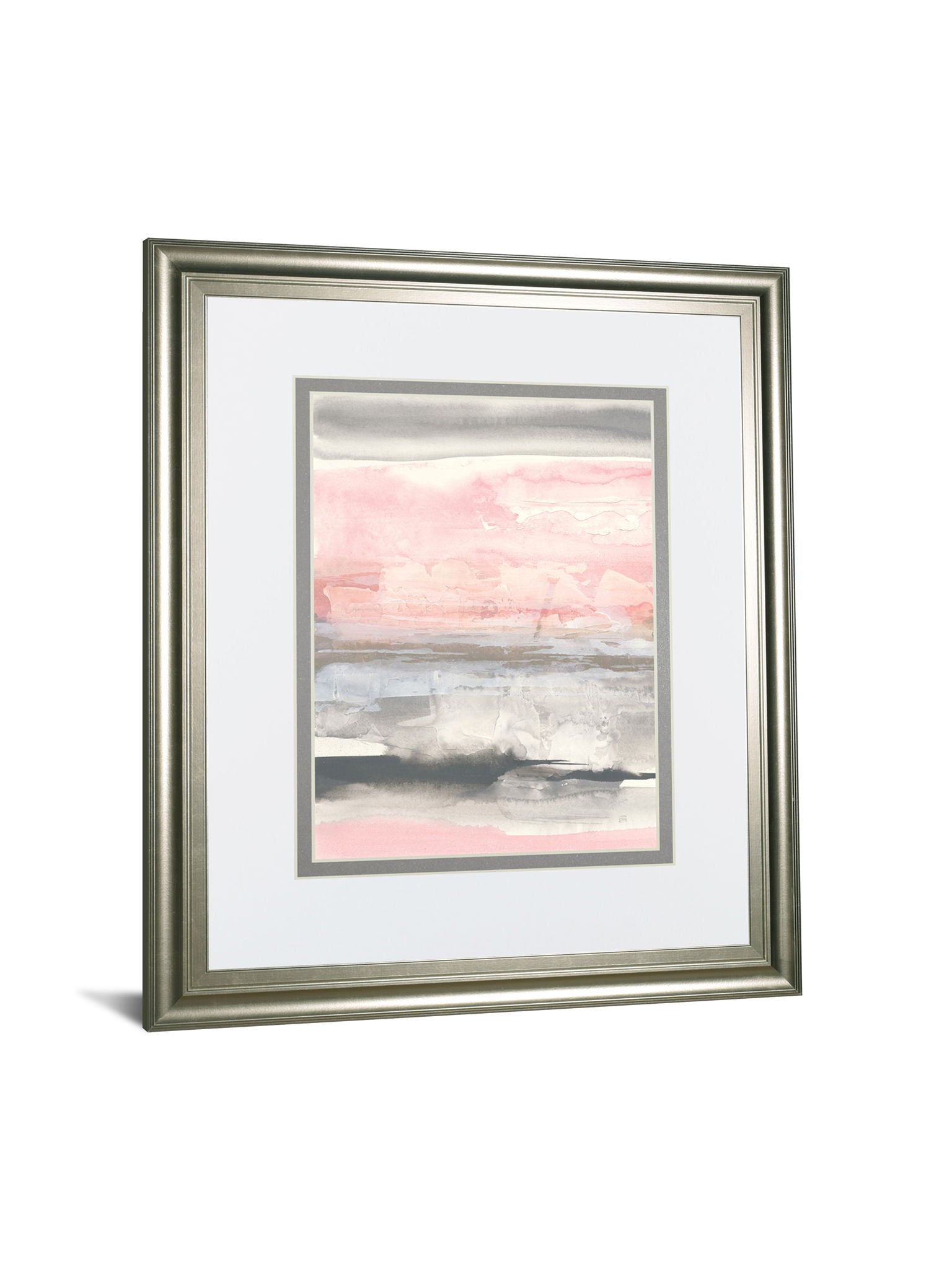 Charcoal And Blush II By Chris Paschke - Pink