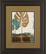 Leaves Il By Patricia Pinto - Framed Print Wall Art - Beige