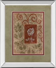 Verdant Blossom - 34" x 40" Framed Wall Art - Dark Green