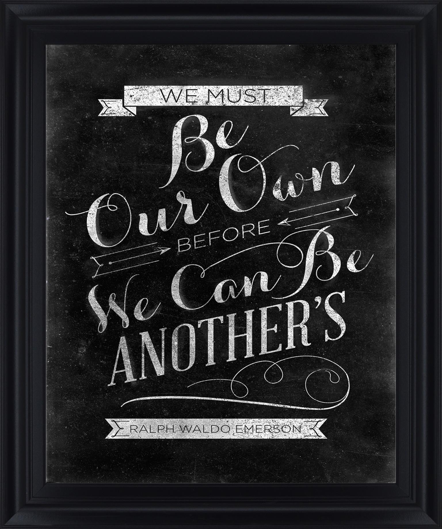 Chalked Whimsy - 28" x 34" Framed Wall Art - Black