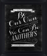 Chalked Whimsy - 28" x 34" Framed Wall Art - Black
