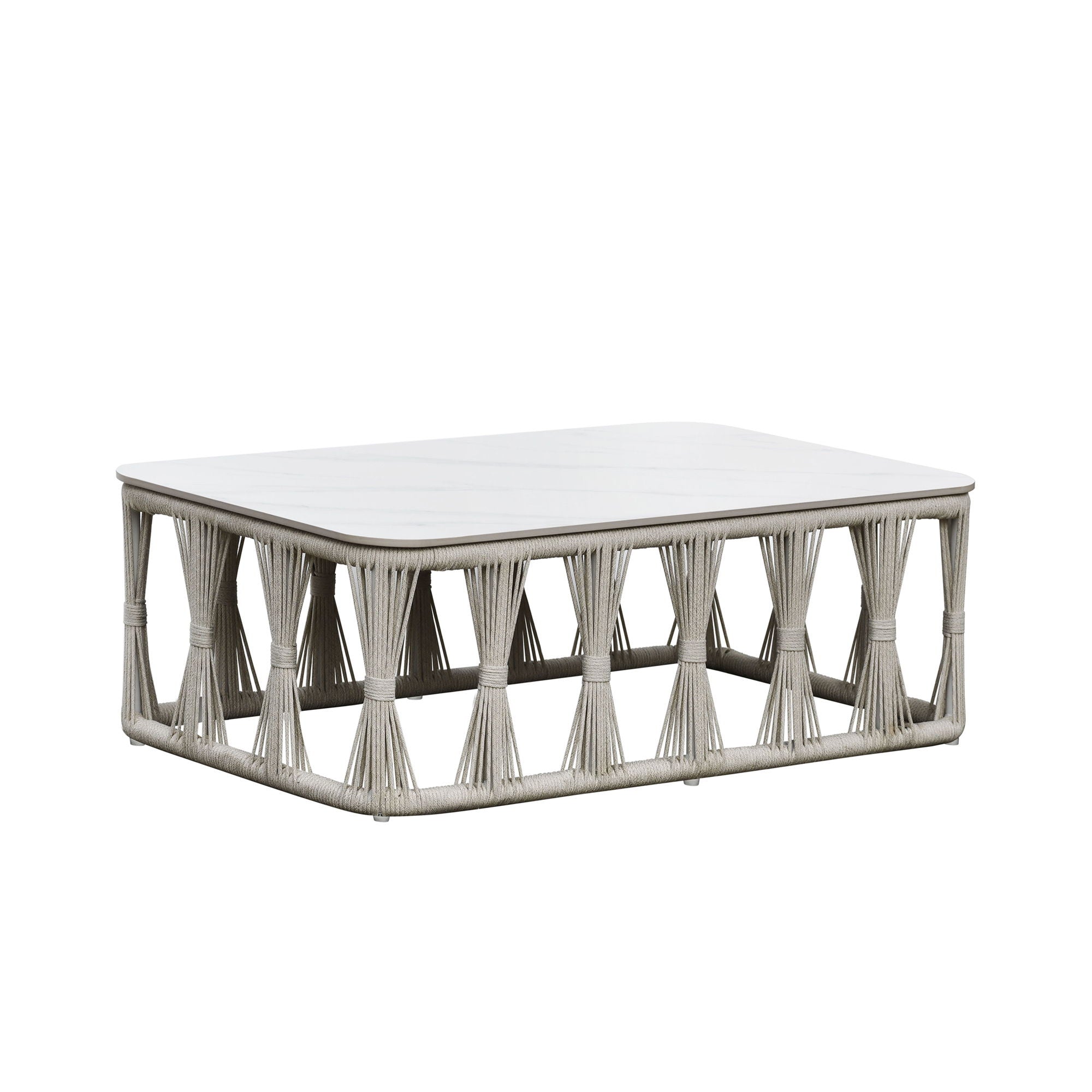 Alexa - Outdoor Seating Table With Stone Top