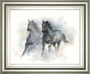 22x26 Run Free II By Ethan Harper - Dark Gray