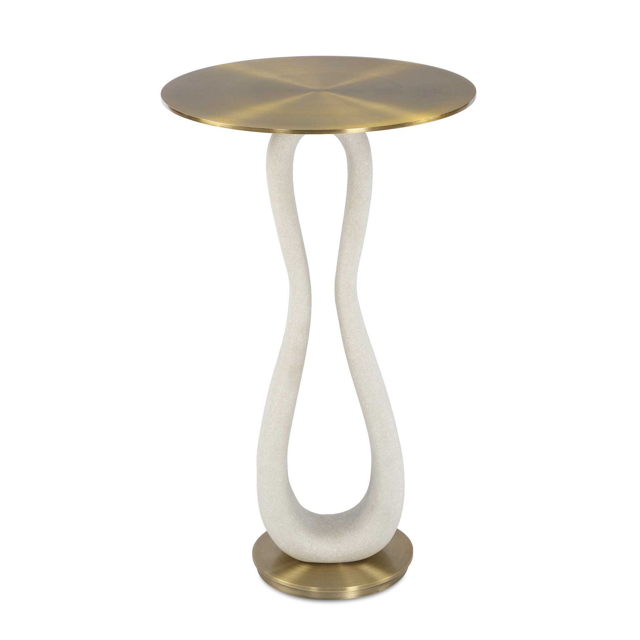 Sonia - Modern Accent Table - Brass