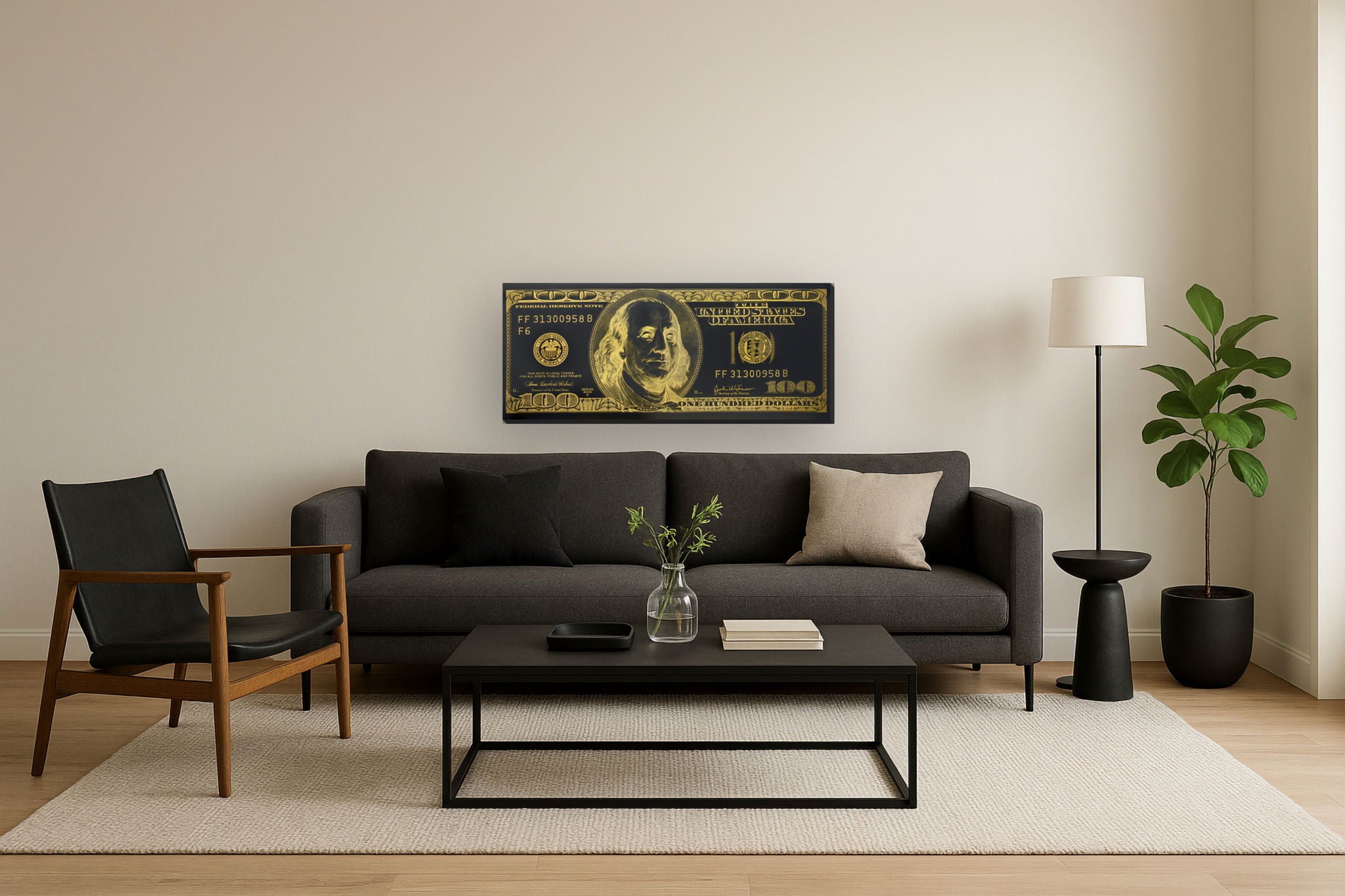 Giclee On Metalic - Black