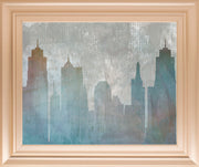 Urban Reflections By Louis Dunca-he - Framed Print Wall Art - Gray