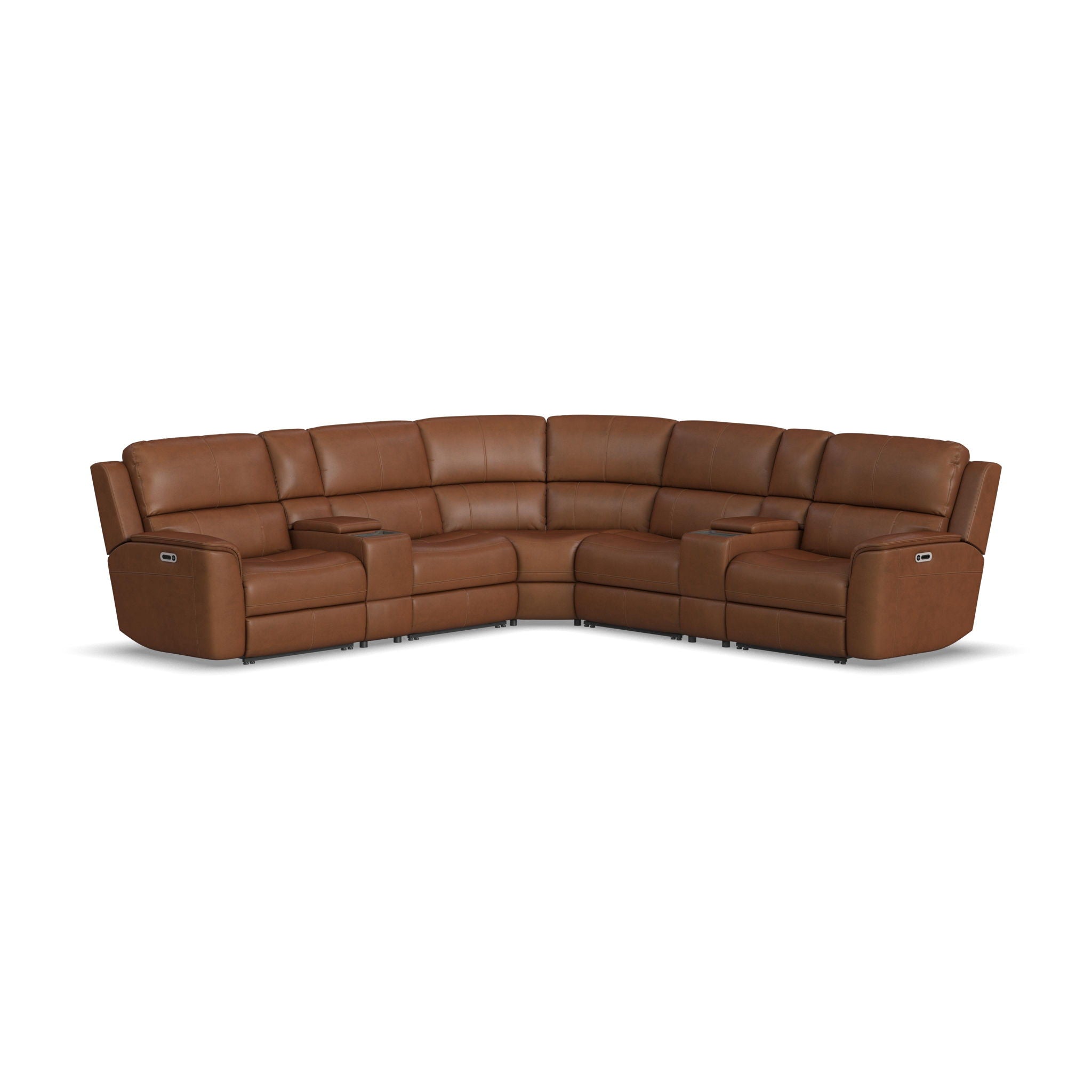 Henry Leather Reclining Sectional