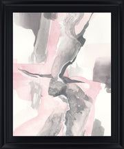 Blush Drift - 28" x 34" Framed Wall Art - Gray