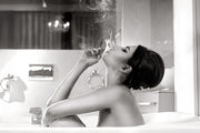 Sultry Serenity - 40" x 60" Framed Wall Art - Gray