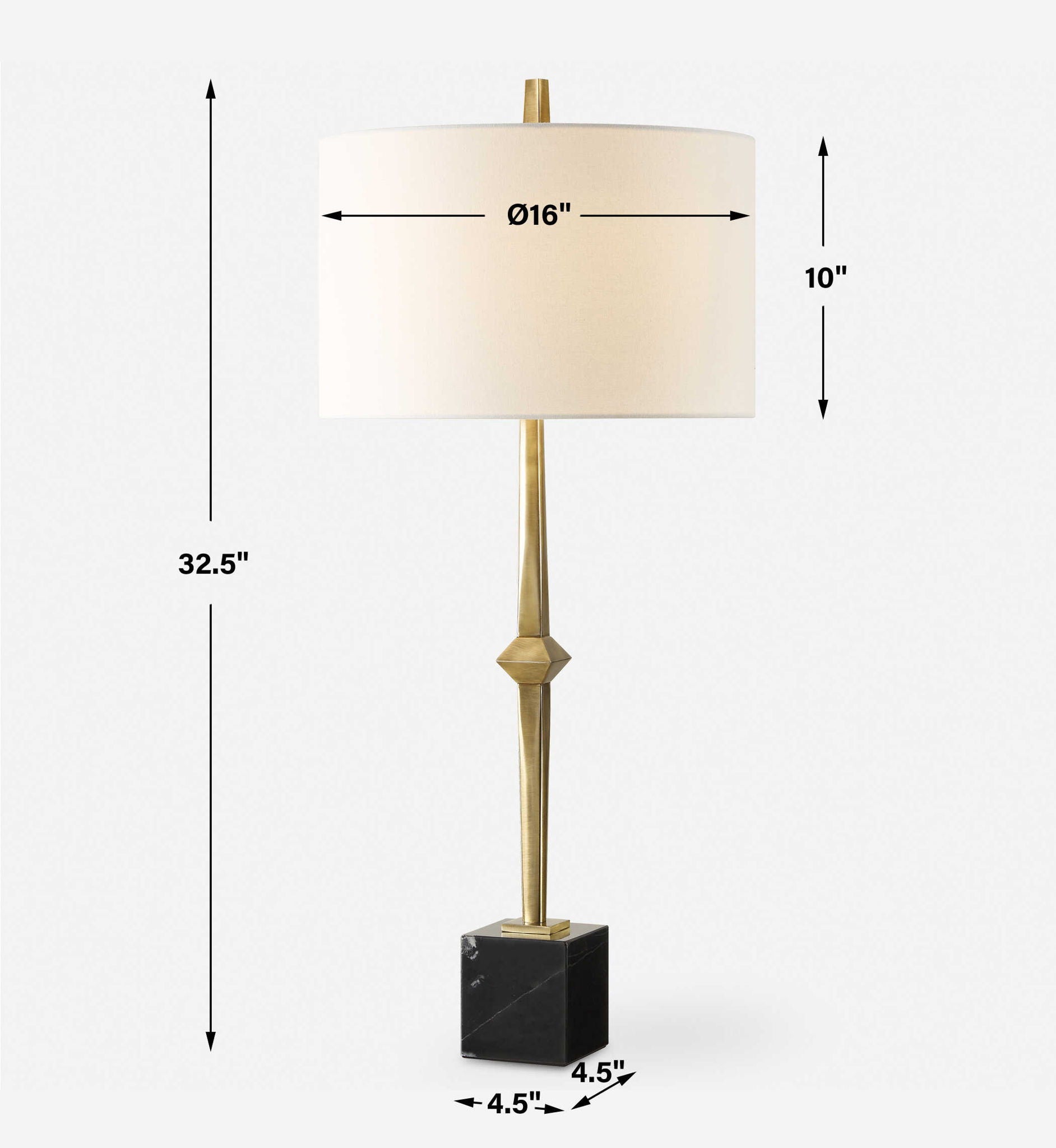 Suranne - Antique Brass Table Lamp