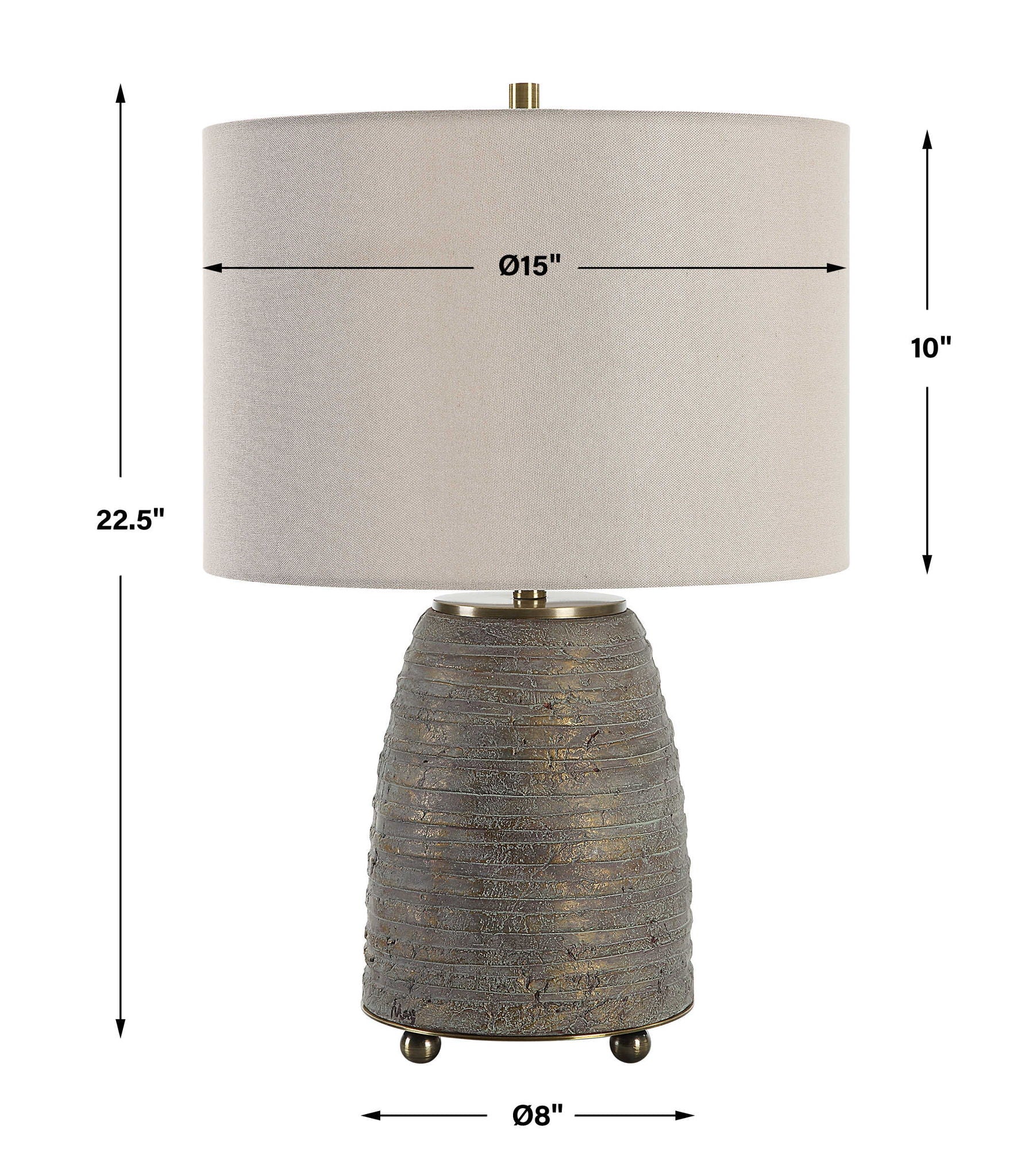 Gorda - Ceramic Table Lamp - Bronze