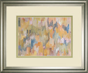 Concerto Grey By Robert Cresvell - Framed Print Wall Art - Yellow