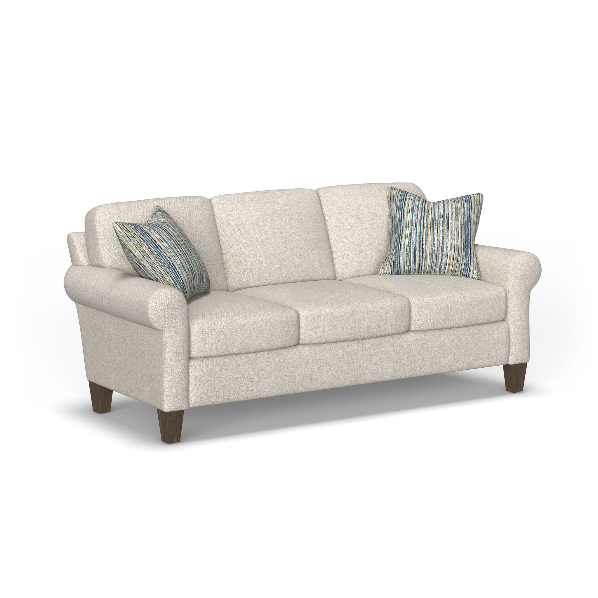 Moxy - Fabric Sofa, Curved Sock Arms