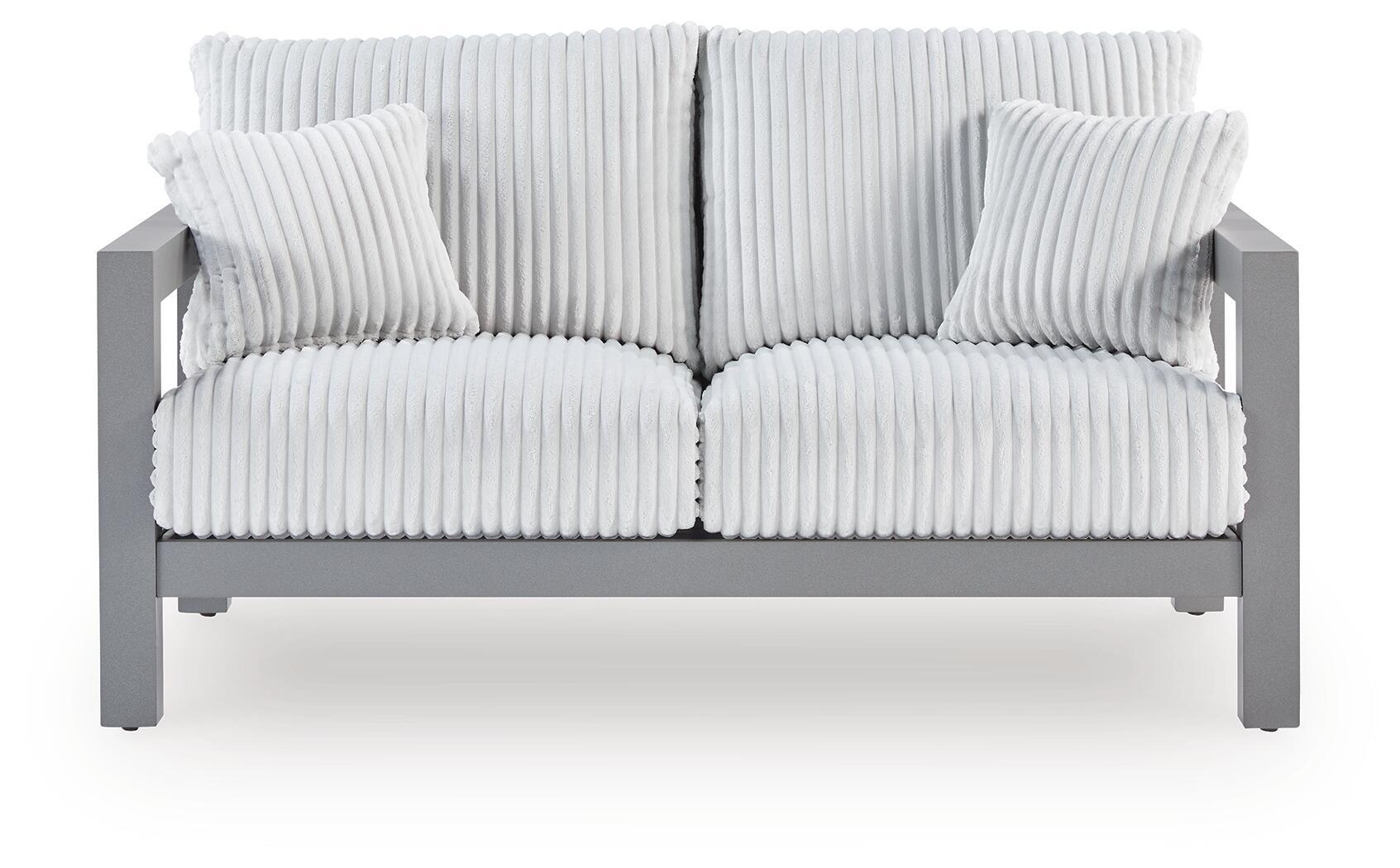 Hurley Park - Loveseat With Cushion - Gray