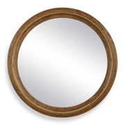Frontier - Round Wood Mirror - Woodtone