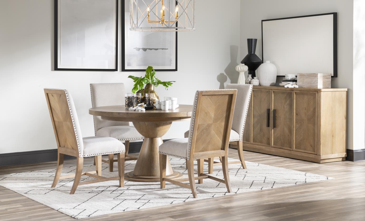 Torrance - Upholstered Side Chair (Set of 2) - Aged Driftwood
