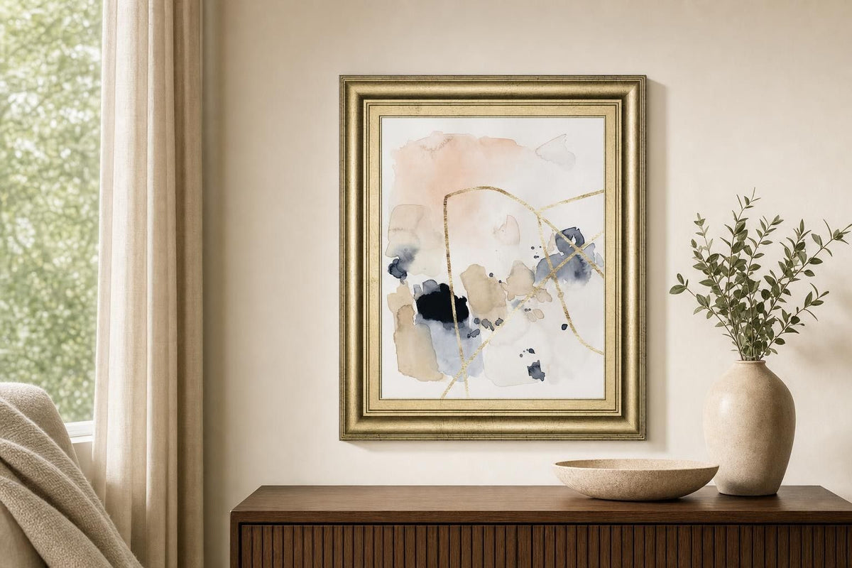 22x26 Syncopate II By Victoria Barnes - Beige