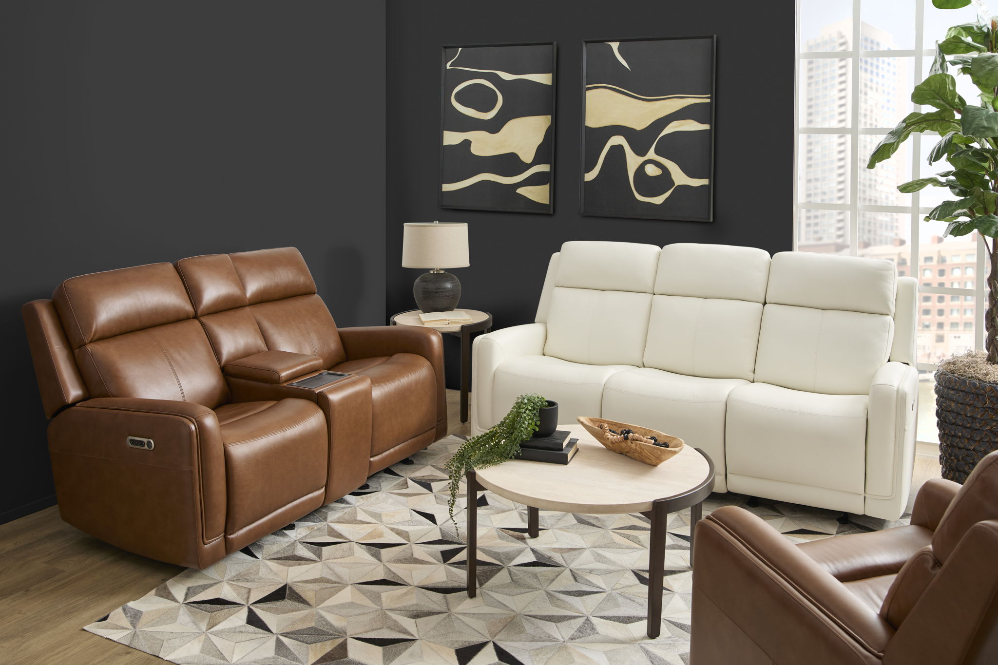 Alister - Power Gliding Sofa With Power Headrests & Lumbar