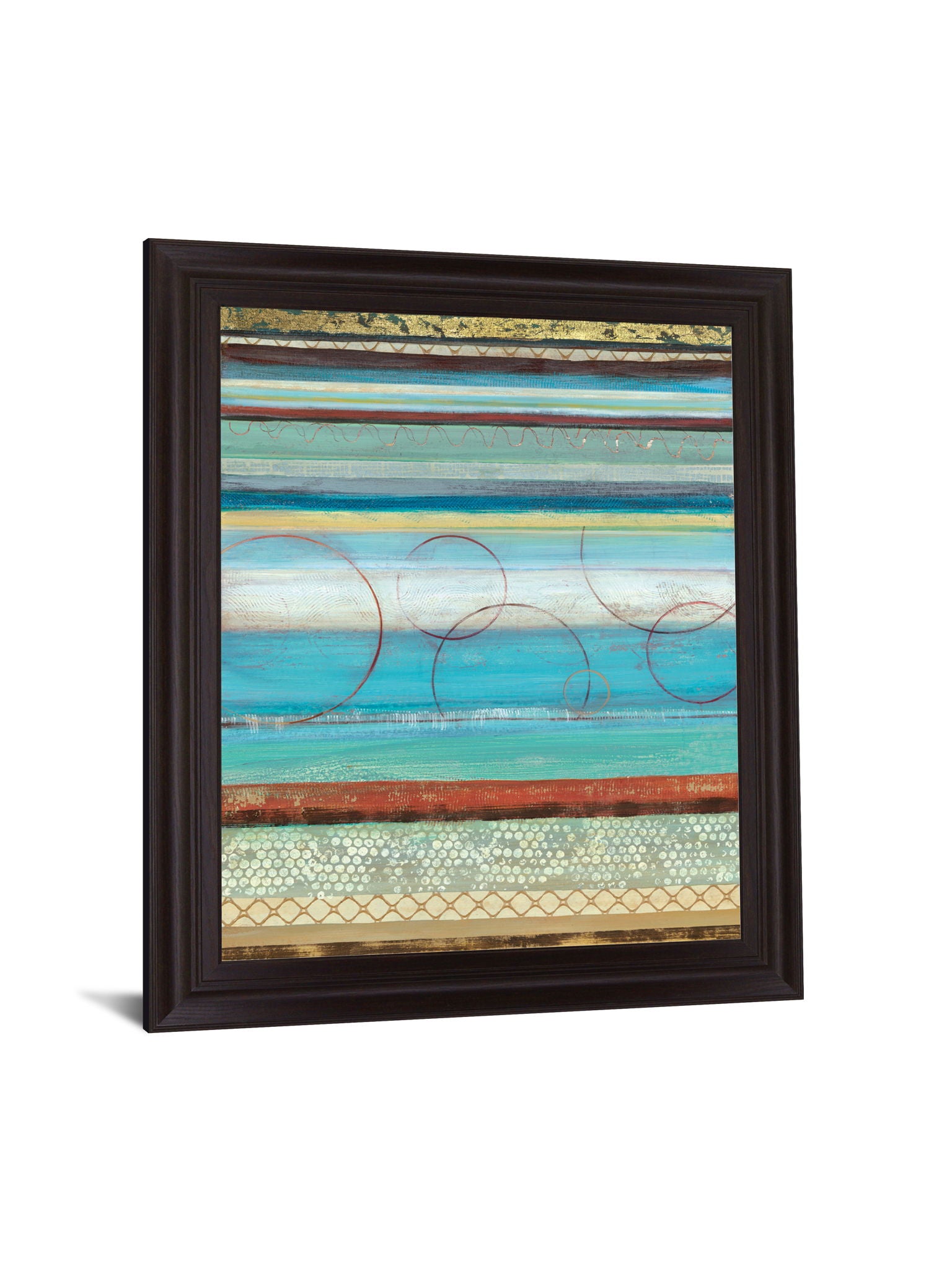 Azure Rhythm - 28" x 34" Framed Wall Art - Light Blue