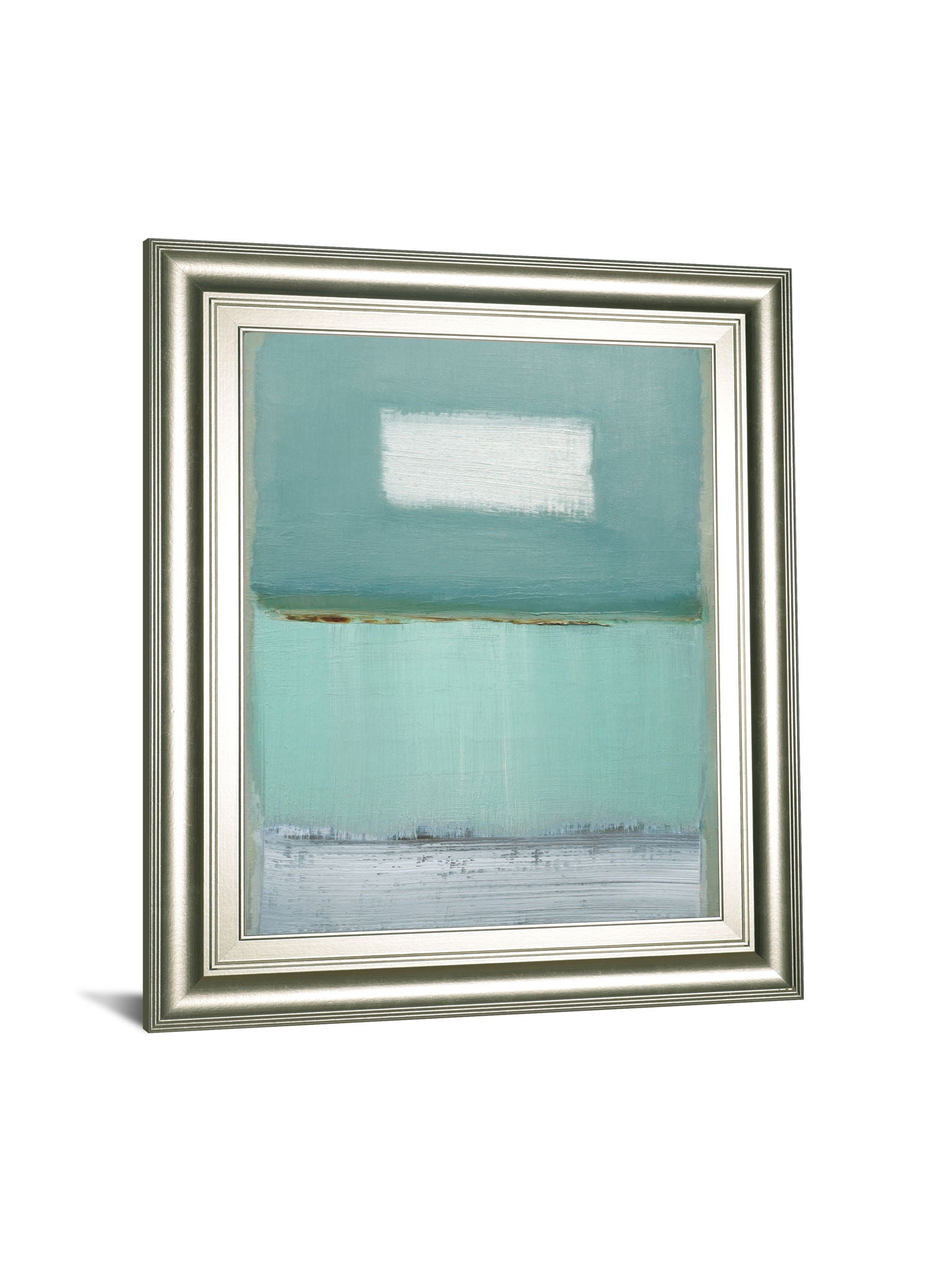 Azure 1 By Caroline - Framed Print Wall Art - Light Blue