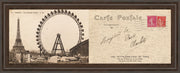 Lettre De Paris Il By Wild Apple Graphics - Framed Print Wall Art - Beige
