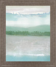 Tranquil Horizon - 28" x 34" Framed Wall Art - Green