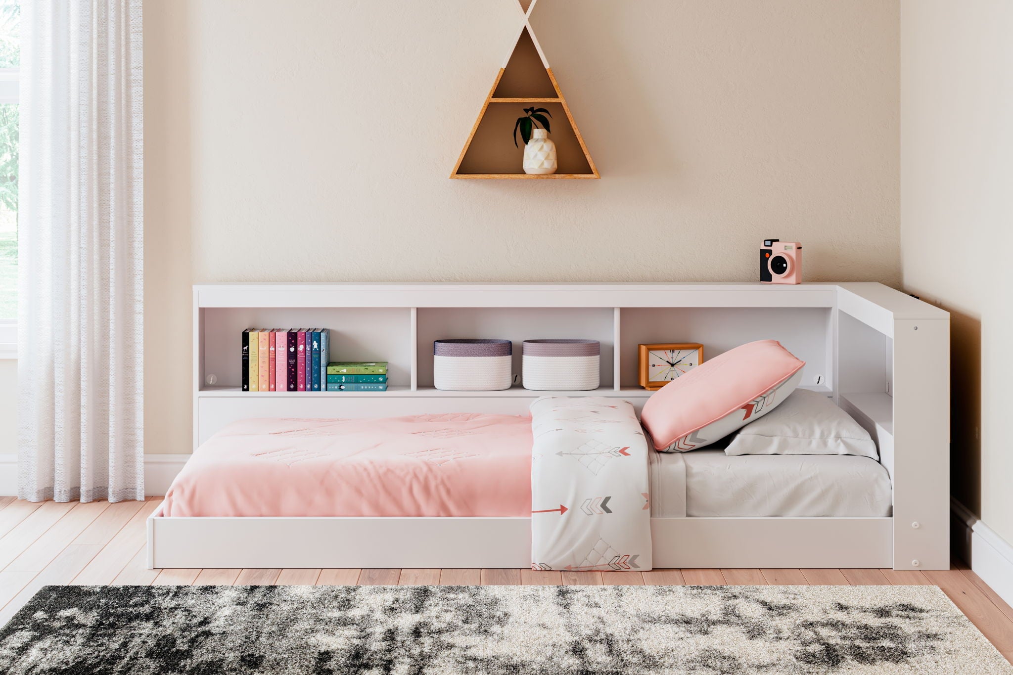 Piperton - Bookcase Storage Bed
