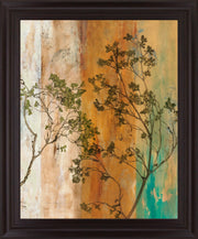 Autumn Branch Reverie - 28" x 34" Framed Wall Art - Green