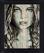 Vision - 28" x 34" Framed Wall Art - Dark Gray