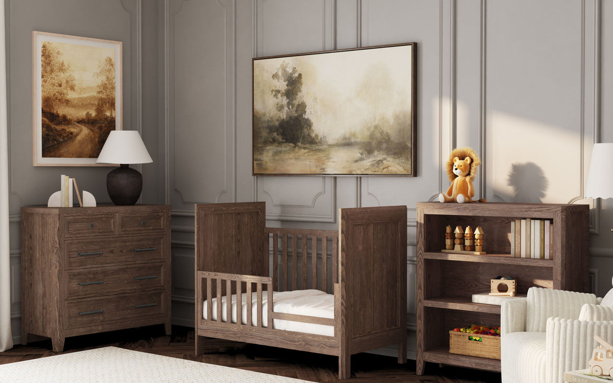 Carlson - Classic Crib Toddler Rail - Harvest Brown