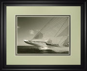 Sea Spray Il By Michael Kahn - Framed Print Wall Art - Gray