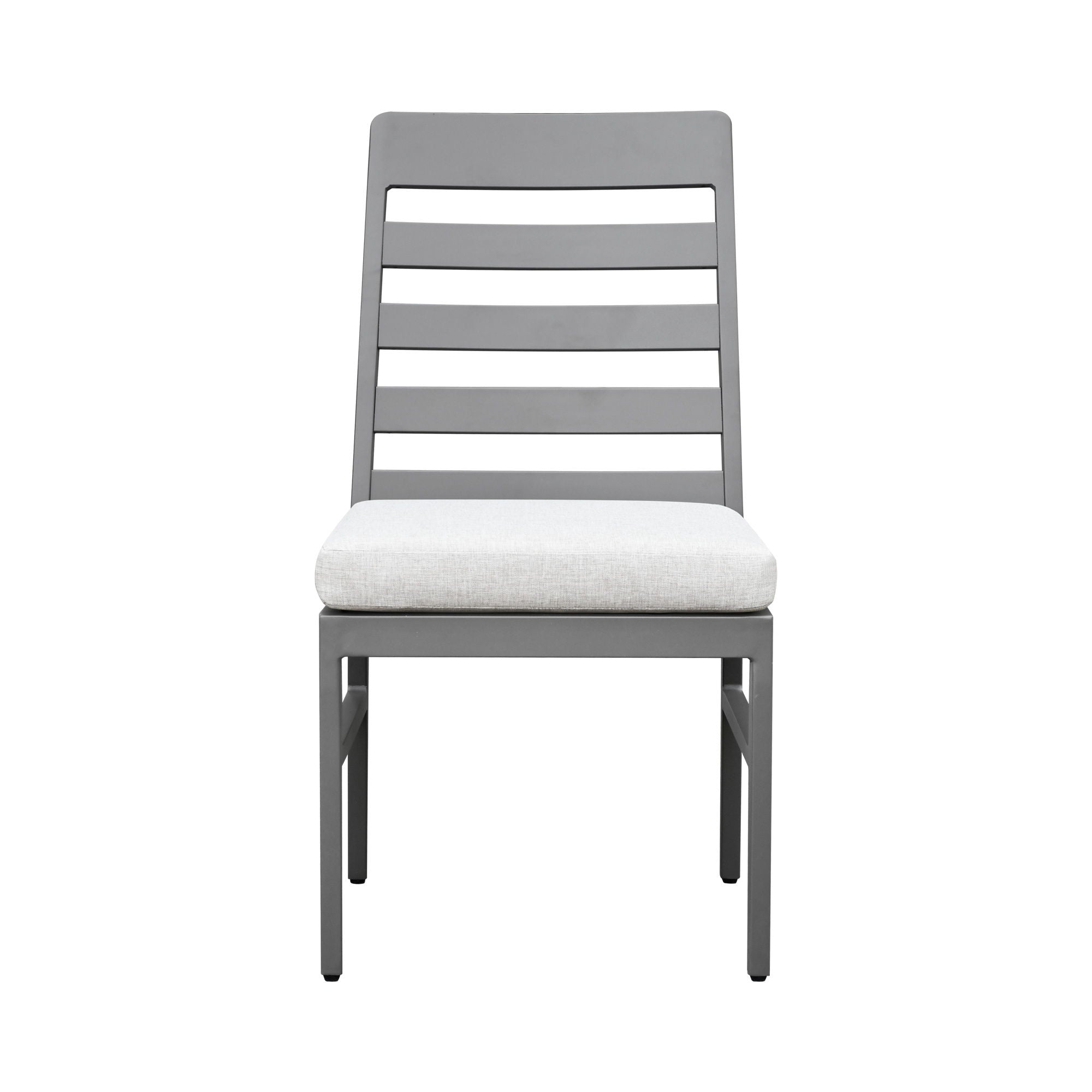 Navarro - Outdoor Dining Ladder Side Chair - Mocha