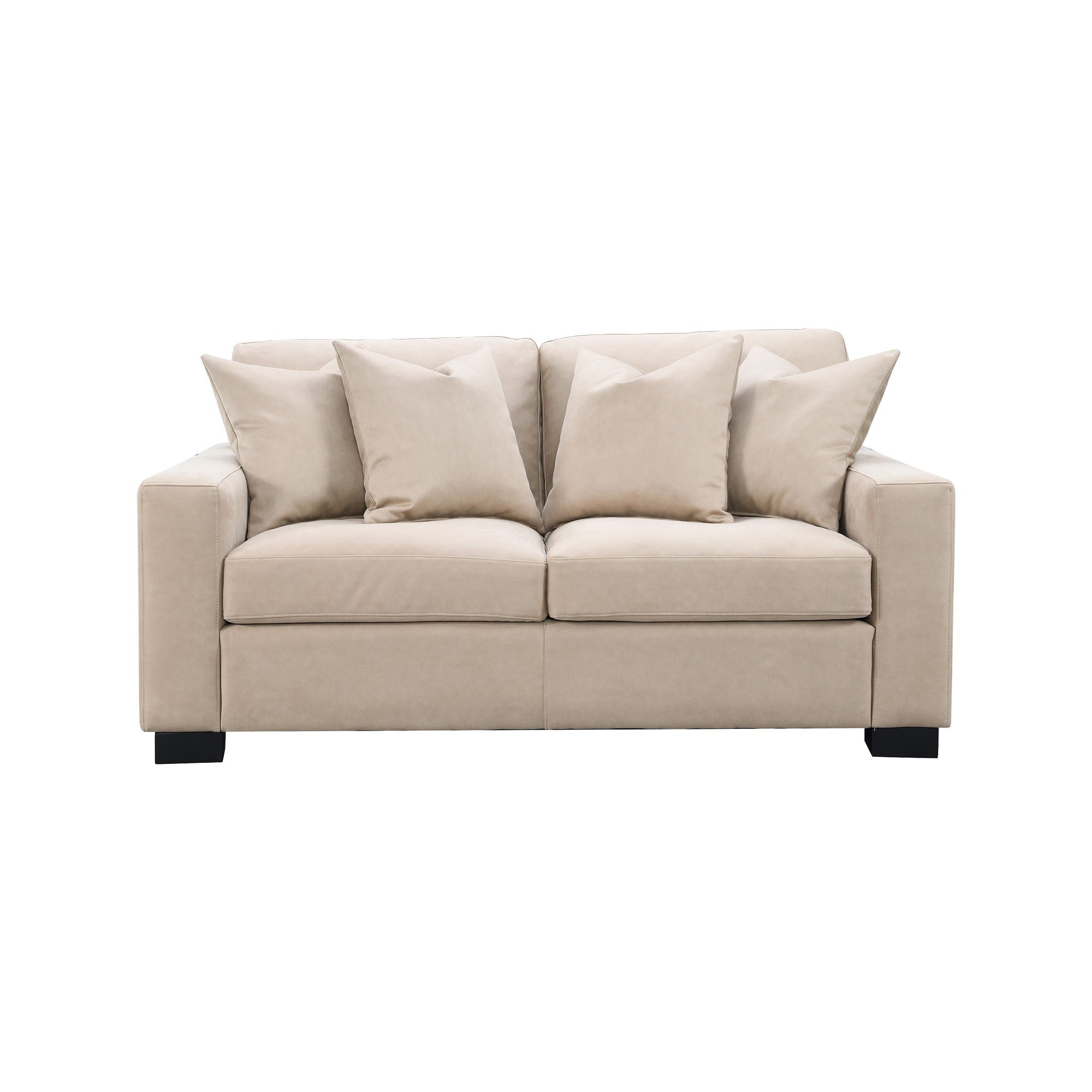 Dexter - Loveseat With 4 Pillows - Taupe