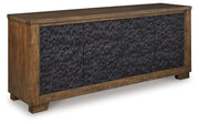 Rosswain - Extra Large TV Stand - Warm Brown