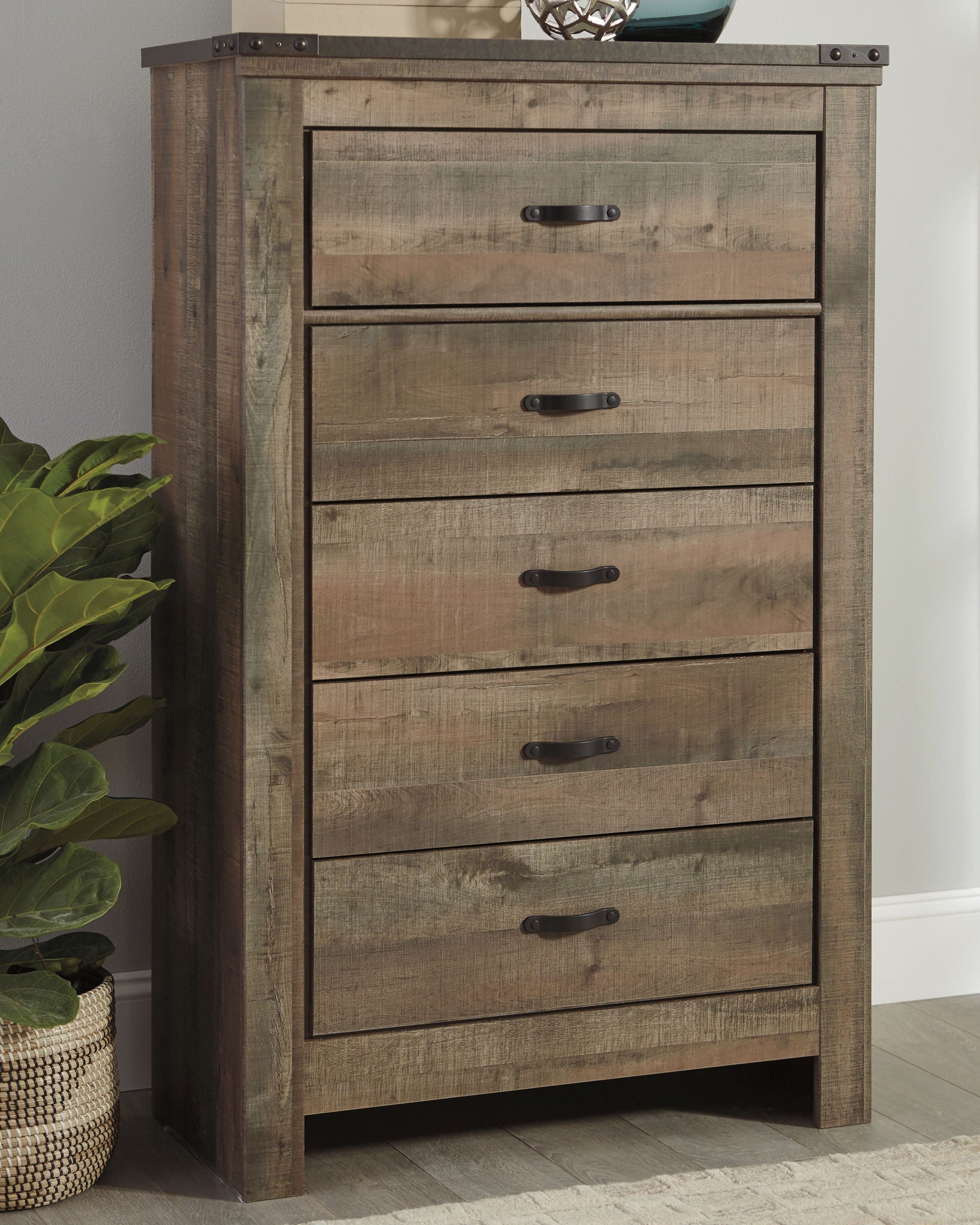 Trinell - Five Drawer Chest - Brown