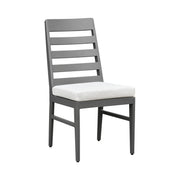 Navarro - Outdoor Dining Ladder Side Chair - Mocha