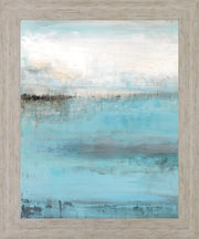Azure Refuge - 28" x 34" Framed Wall Art - Light Blue