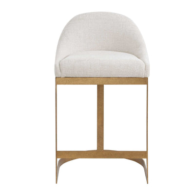Ira - Counter Stool - Gold / Ivory