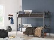 Lanceburg - Twin/Twin Bunk Bed With Ladder - Gray