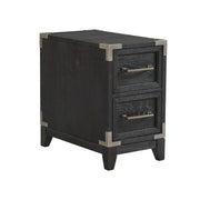 Laguna - Chairside Table - Weathered Steel