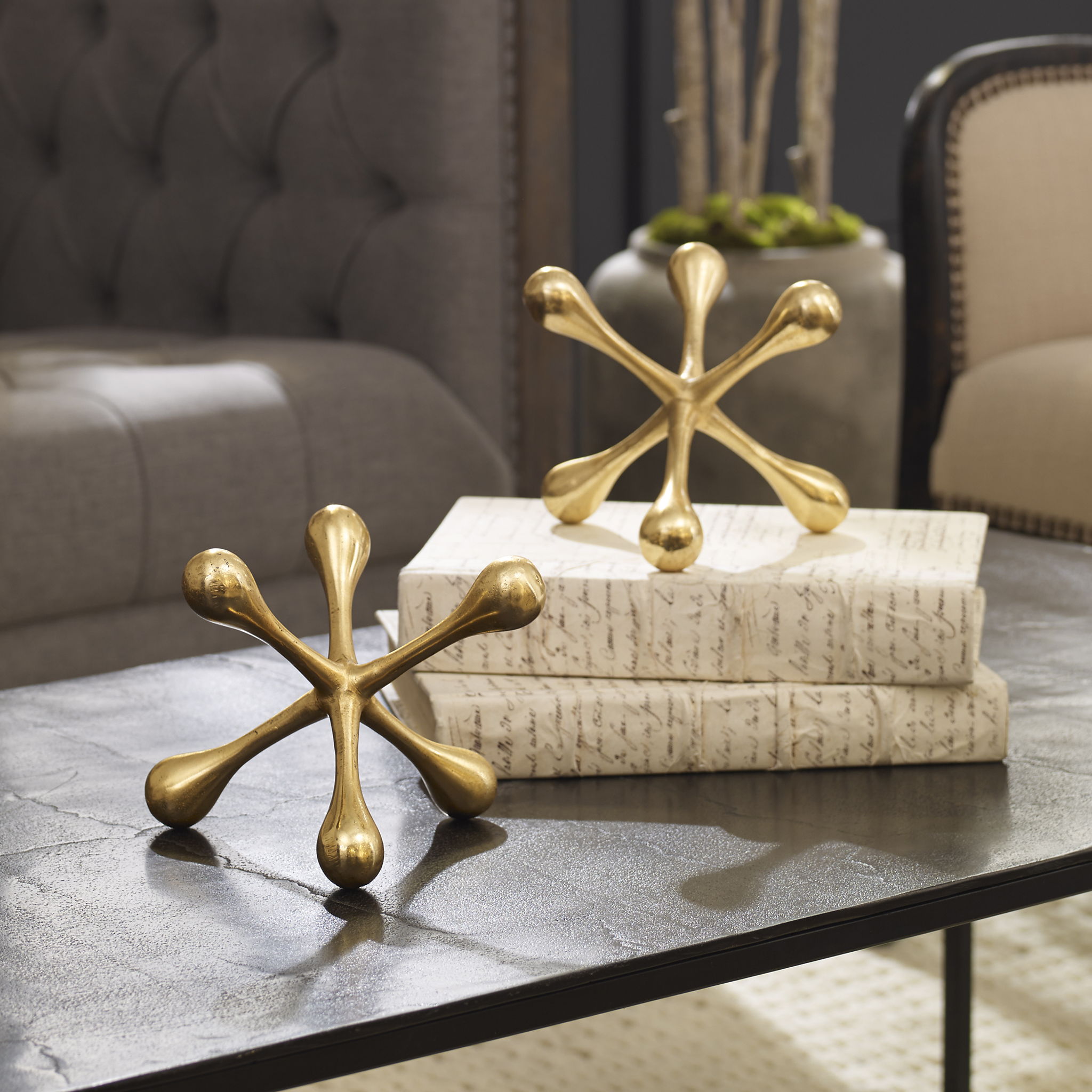 Harlan - Objects (Set of 2) - Brass