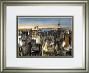 Big City By Alan Lambert - Framed Print Wall Art - Gray