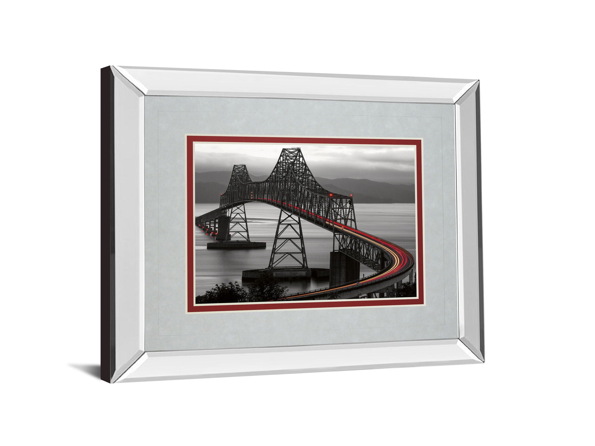 Boomerang By Aaron Reed - Mirror Framed Print Wall Art - Dark Gray