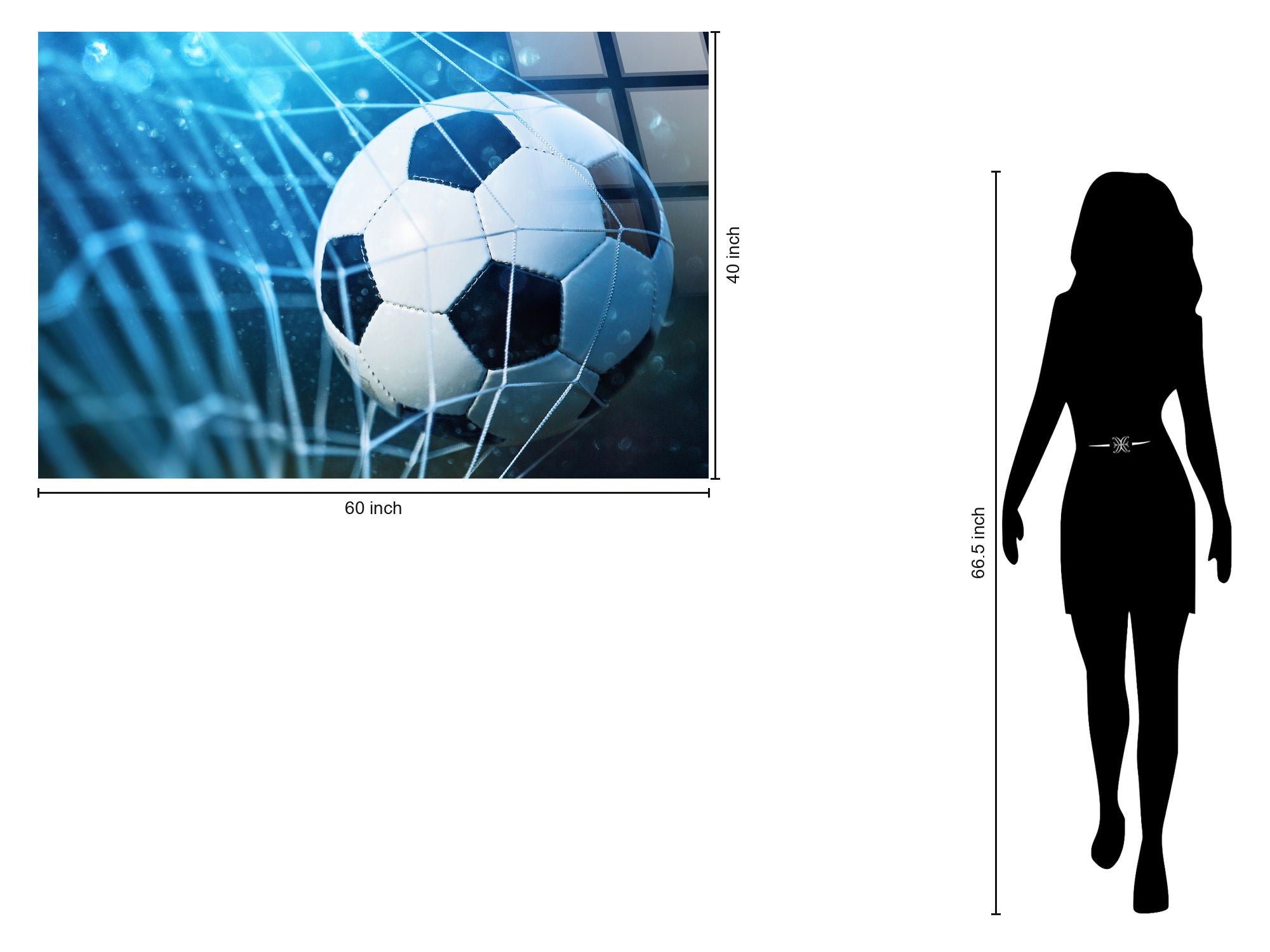 Netted Victory Tempered Glass - Blue / Black
